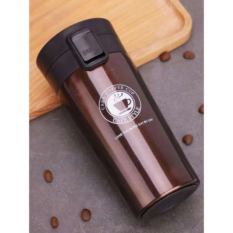 Vaso Termico Mug Para Café / Té 380 Ml Acero Inoxidable