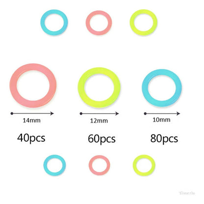 Set 180 Marcadores Circulares Para Tejido A Palillo