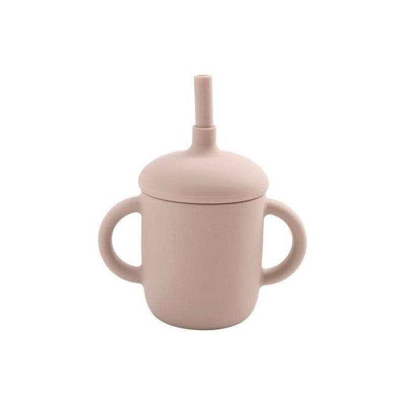 Vaso Taza De Silicona Para Bebes Con Bombilla Y Tapa - Baúl de Ayün