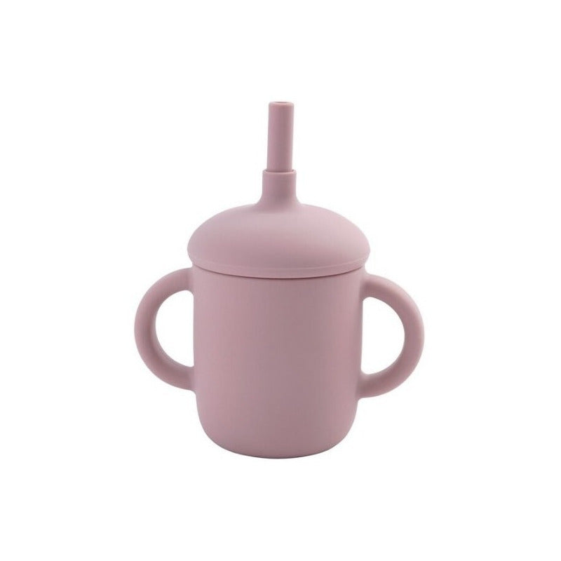 Vaso Taza De Silicona Para Bebes Con Bombilla Y Tapa - Baúl de Ayün