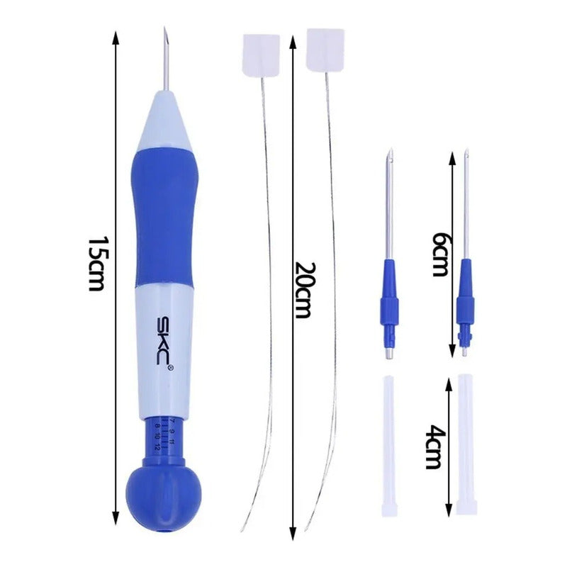 Aguja Magica Para Bordar Con 3 Agujas (1.3/1.6/2.2mm) - Baúl de Ayün