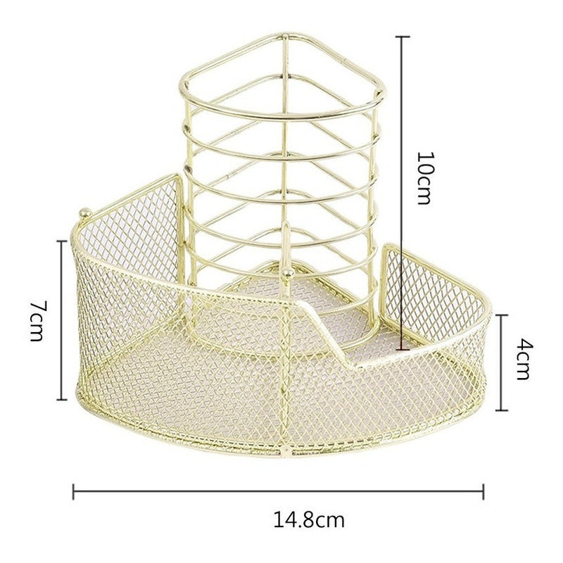 Organizador De Metal Para Oficina Escritorio Porta Lapices - Baúl de Ayün