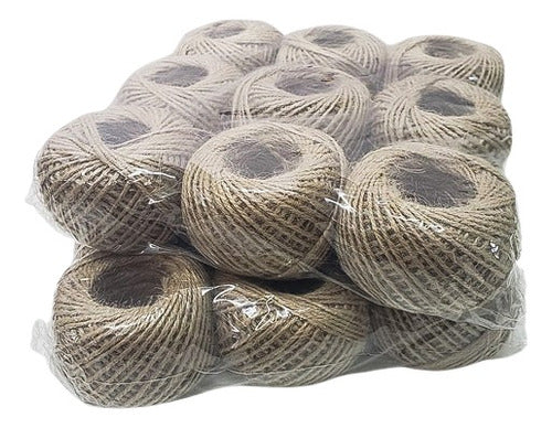 Pack De 9 Ovillos De Sisal Natural 50 Grs/ovillo 2mm - Baúl de Ayün