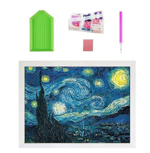 Set Diamond Painting - Van Gogh La Noche Estrellada 40x30cm